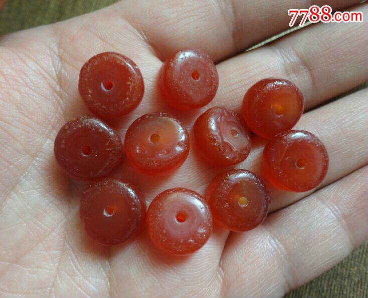 老玛瑙算盘珠10颗