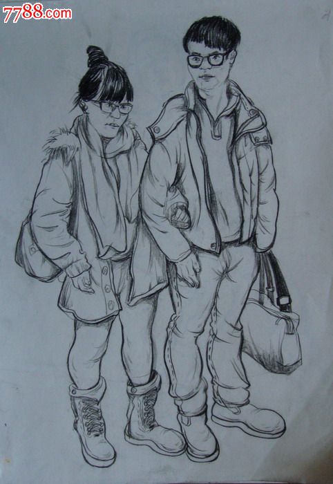 朋友-价格:1元-se29976262-素描/速写-零售-7788收藏__中国收藏冗线