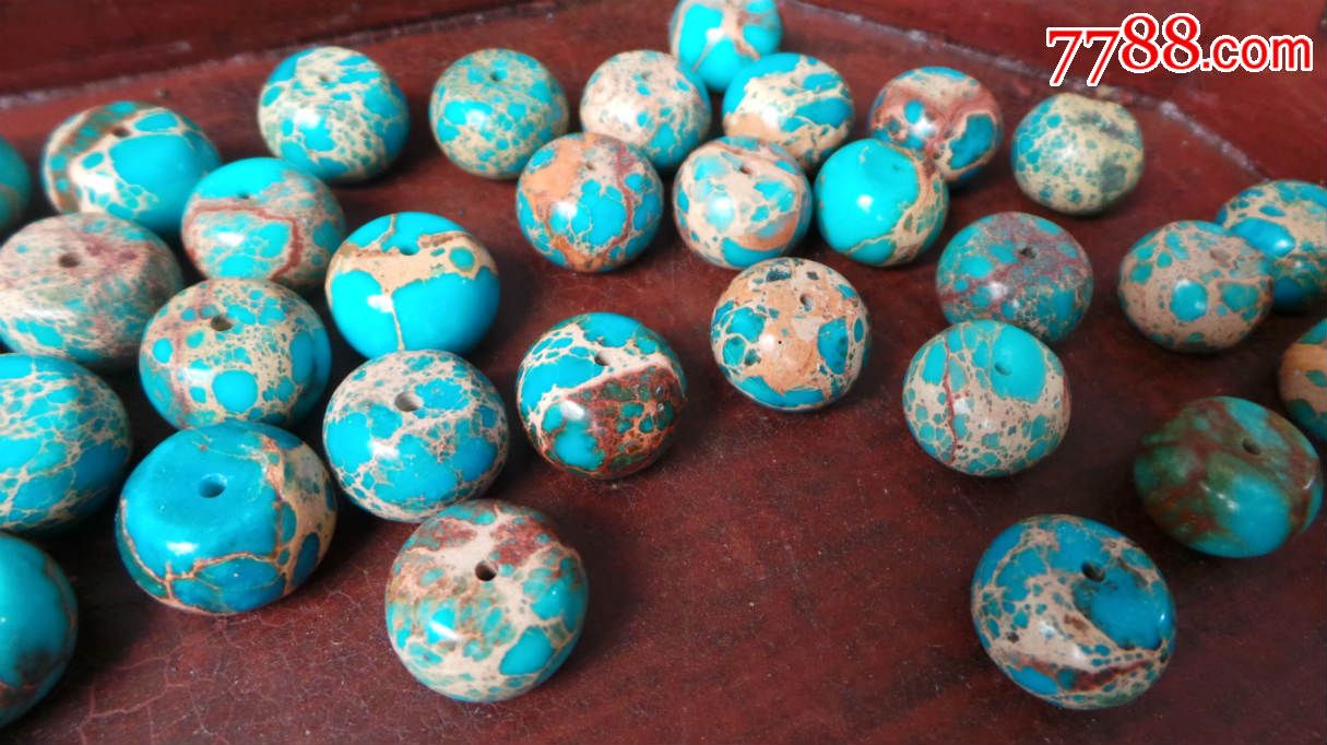 老绿松石珠子-单个的价格