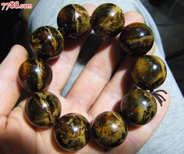 天然琥珀根珀大器2.2手串