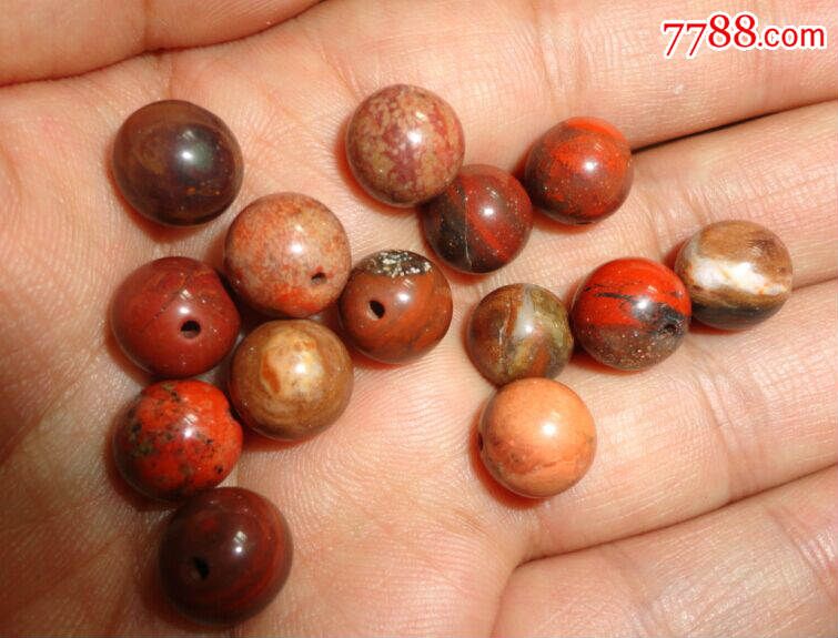 鸡肝石珠子14颗