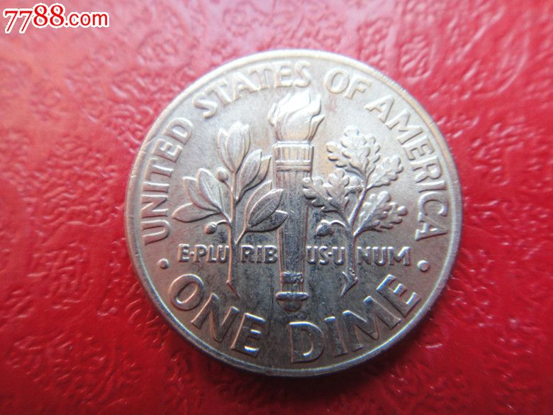 美国2001年d版美分