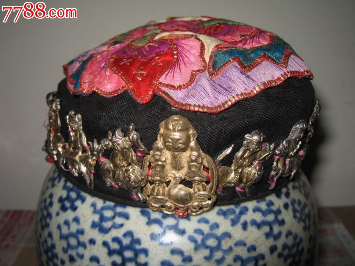 清代银八仙帽子