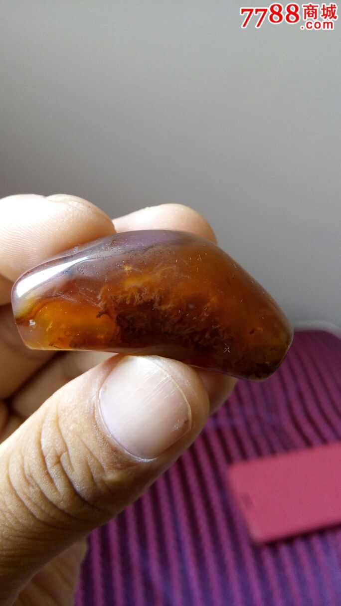 辽金时期老玛瑙月牙珠