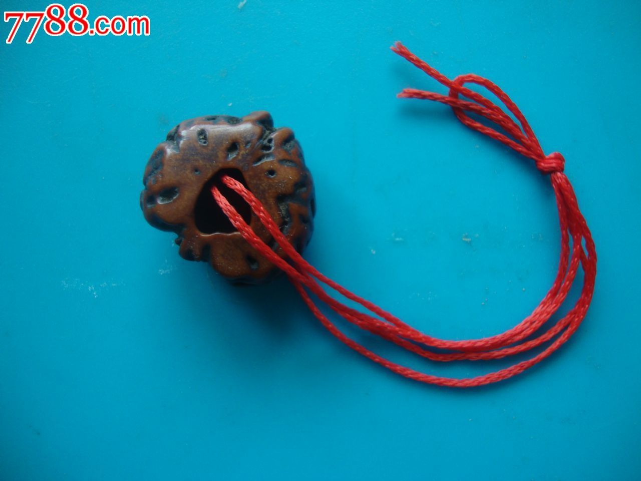 民国一流红润包浆老桃核辟邪手机挂件