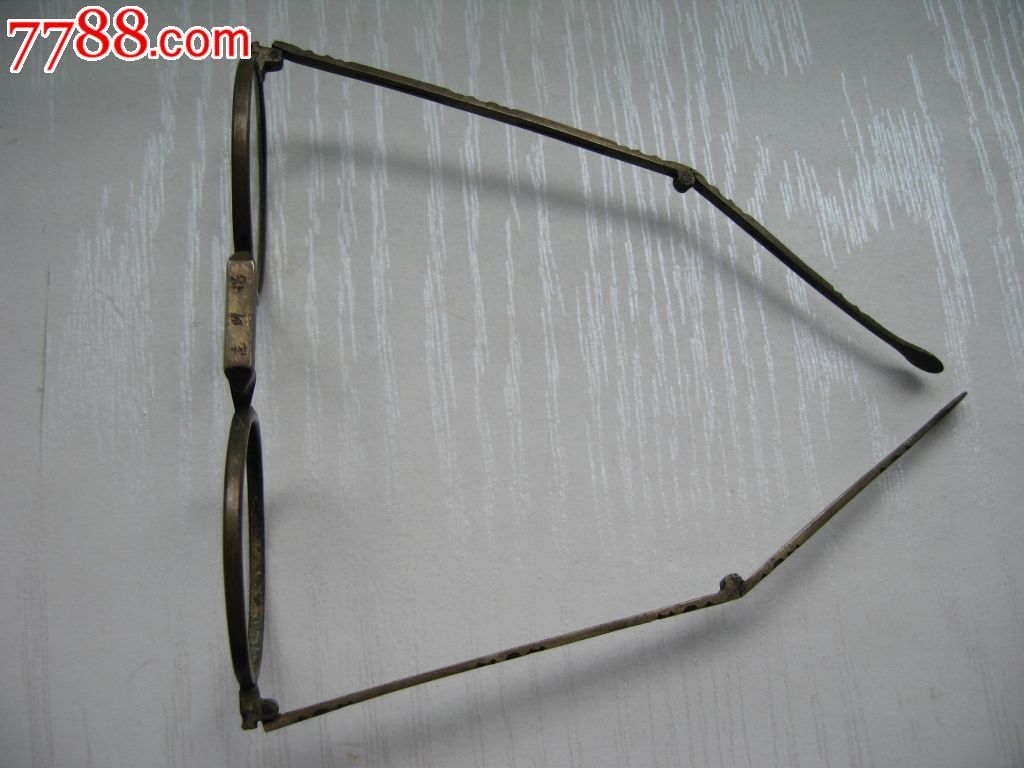 清代名家杨明远铜架眼镜