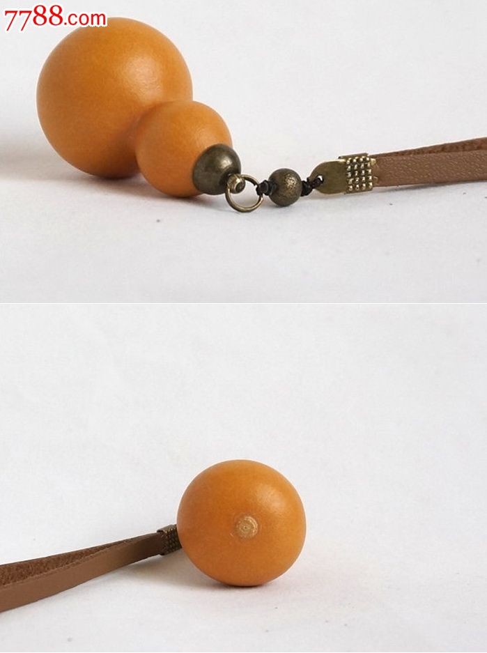 精品小手捻儿葫芦响籽挂件镶铜帽文玩把件实物拍摄d2531