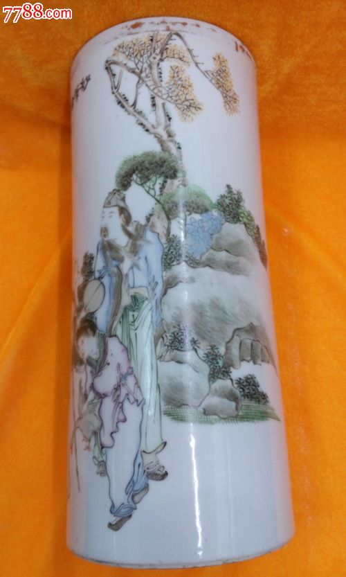 妙笔禽鹅——浅绛名家吴少峰人物帽筒