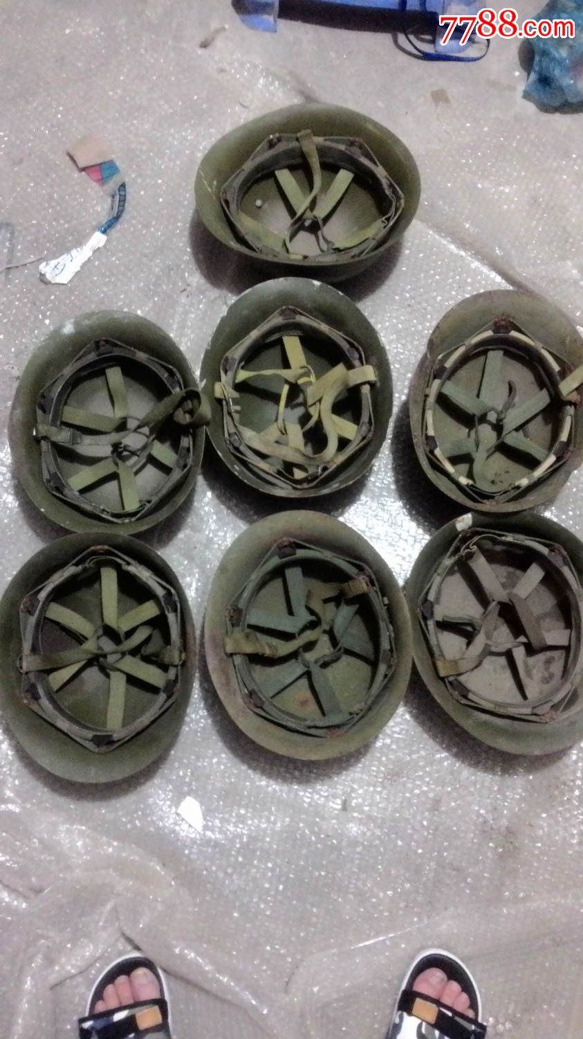 80式钢盔七枚,可单售