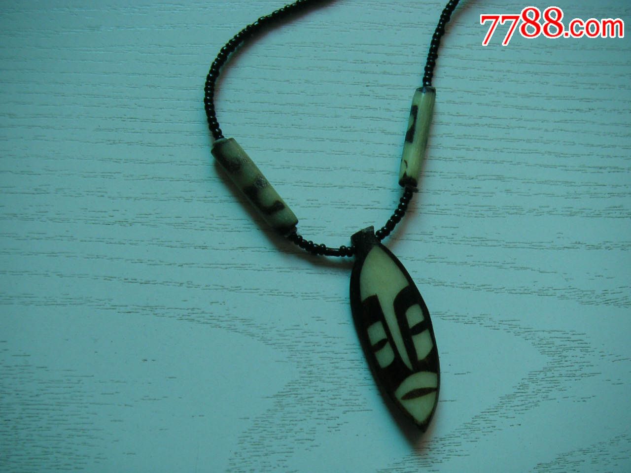 非洲角马骨制项链,购于肯尼亚马赛伊部落