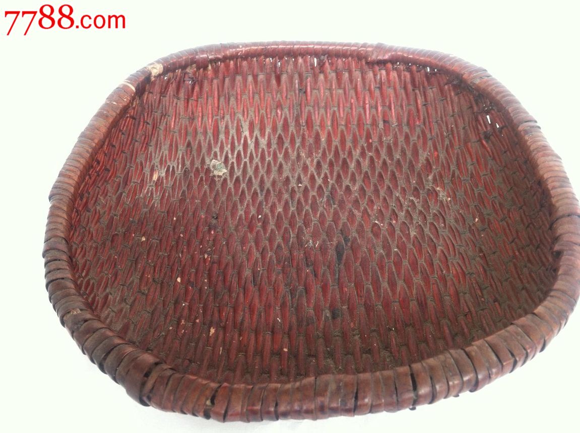 民国老藤编箩筐