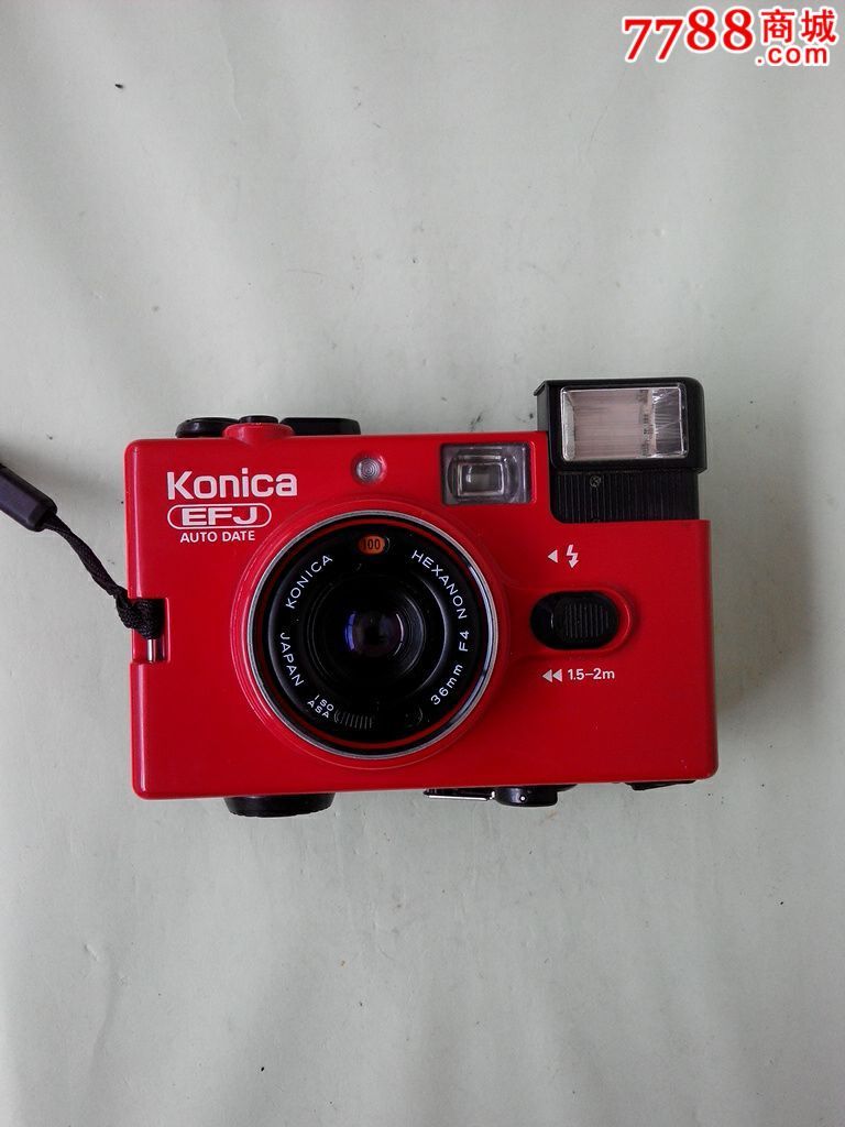 少见红色柯尼卡efj旁轴相机