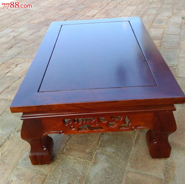 老榆木虎腿炕桌