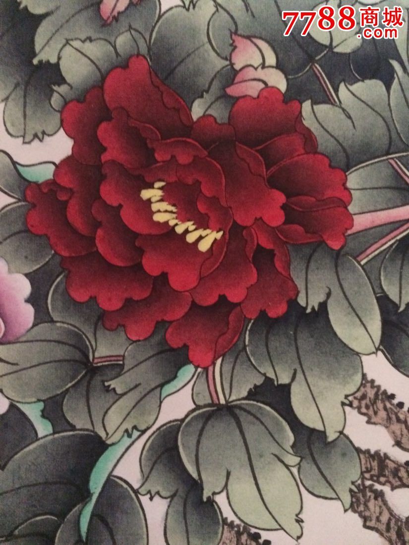 马超牡丹工笔画