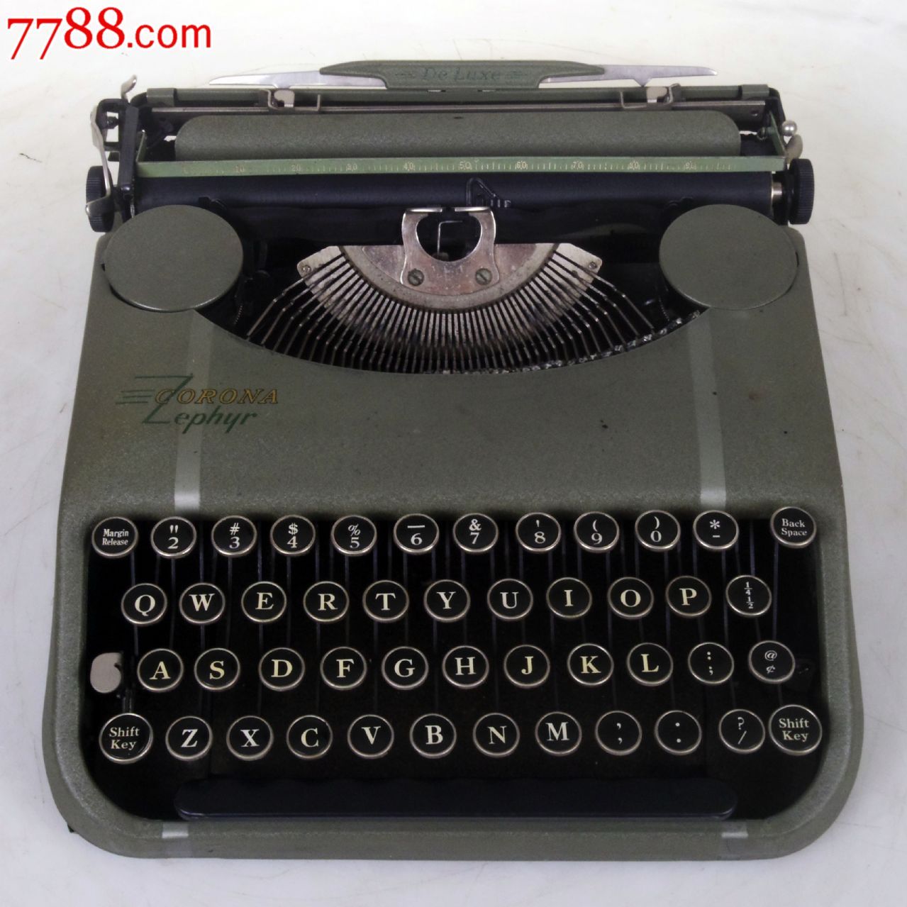 古董打字机corona科罗娜英文机械打字机功能完好带铁盒