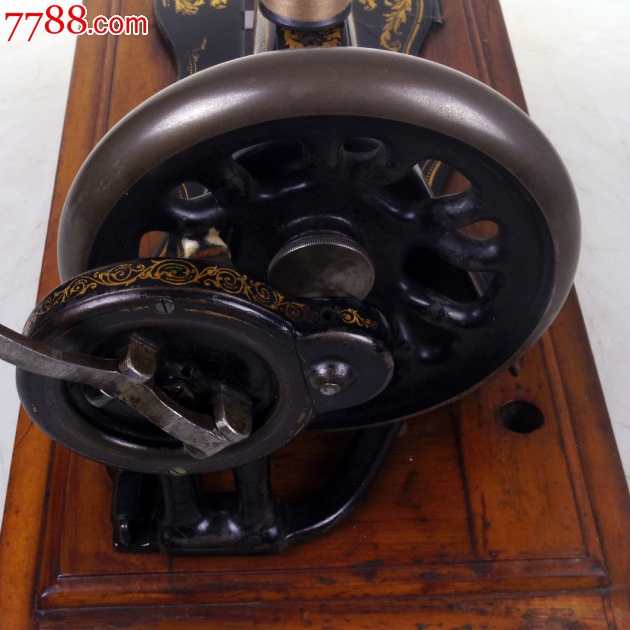古董缝纫机英国胜家/singer手摇缝纫机12k9品正常工作1887年