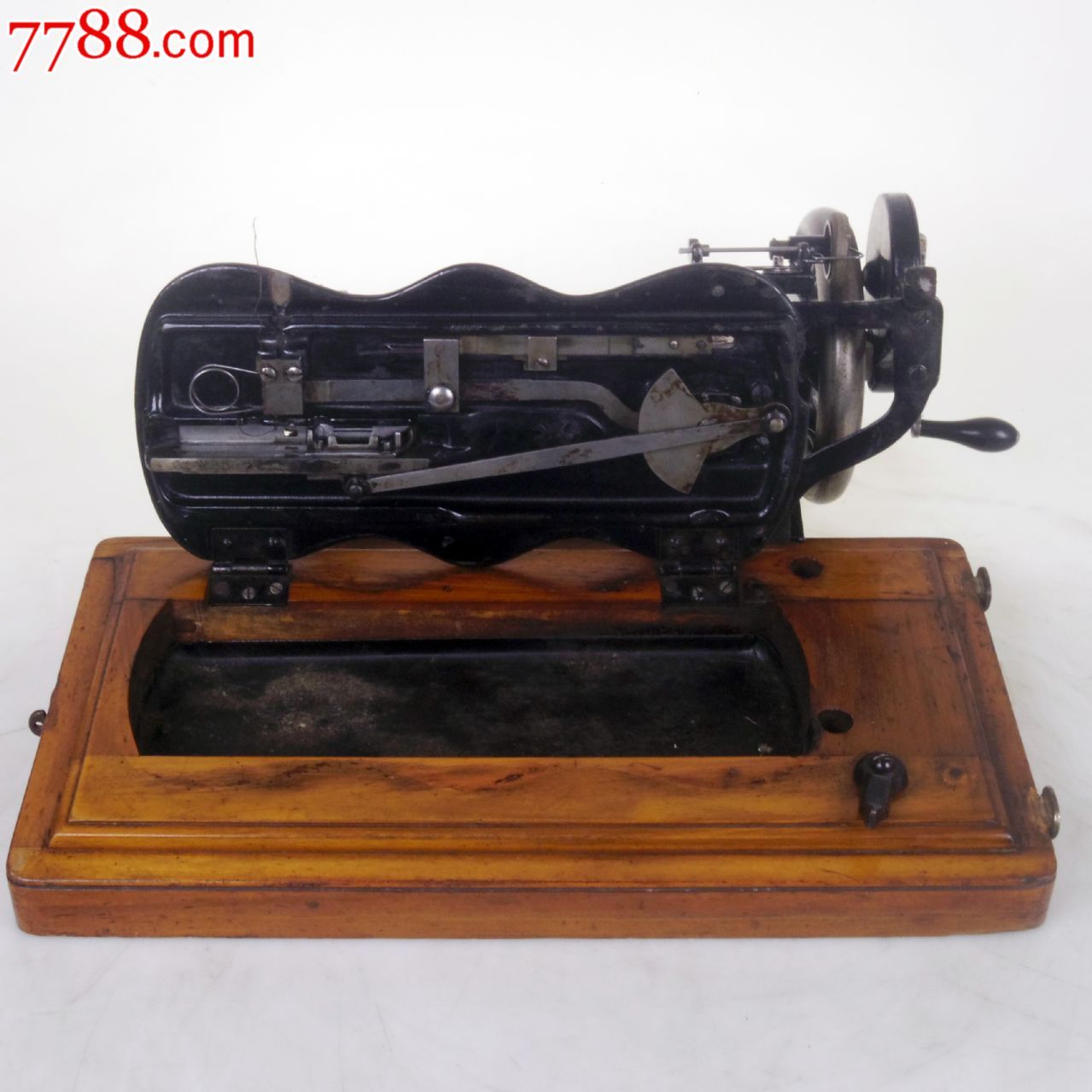 古董缝纫机英国胜家/singer手摇缝纫机12k9品正常工作1887年