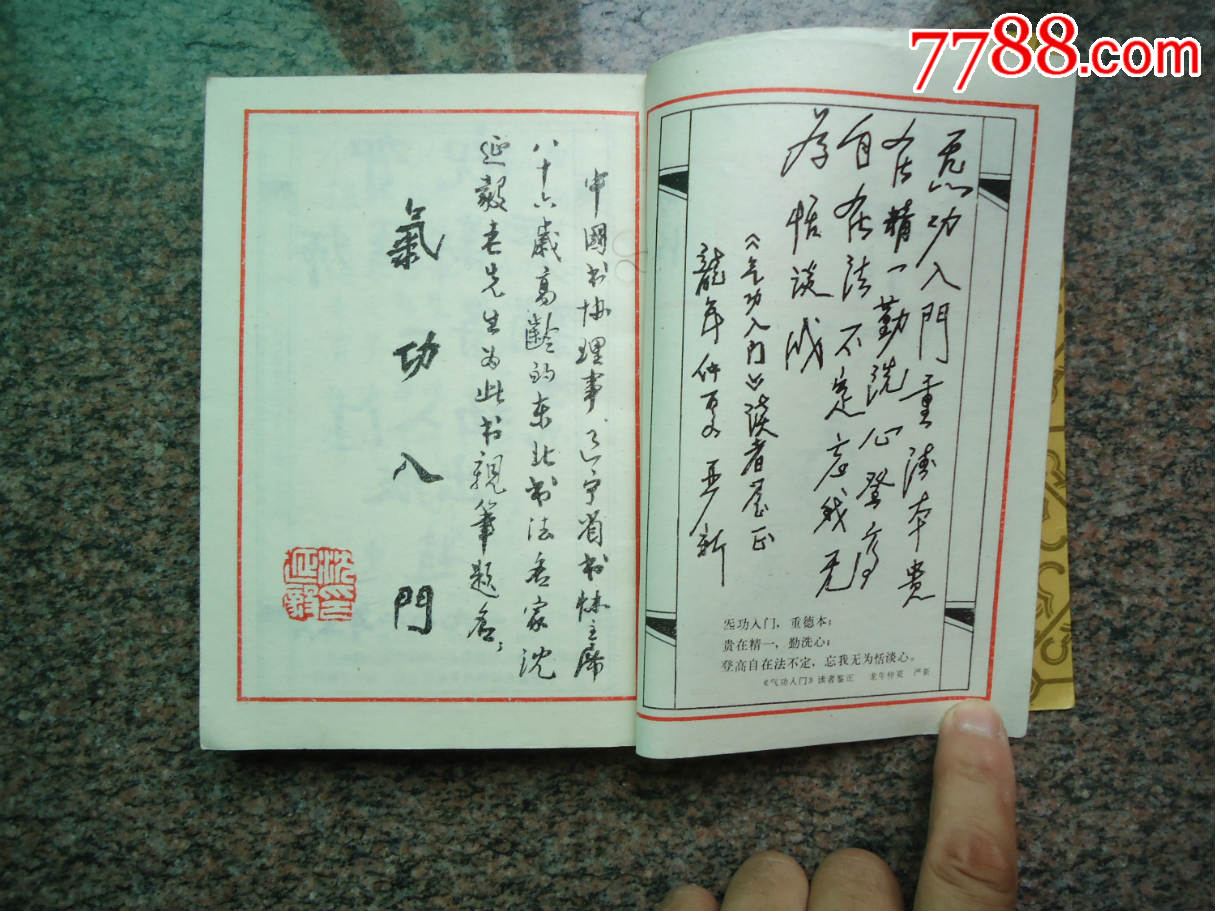 严新大师气*入门(功法书法)(功法药方)二本和售