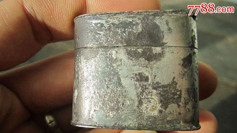 天宝款纯银烟膏盒