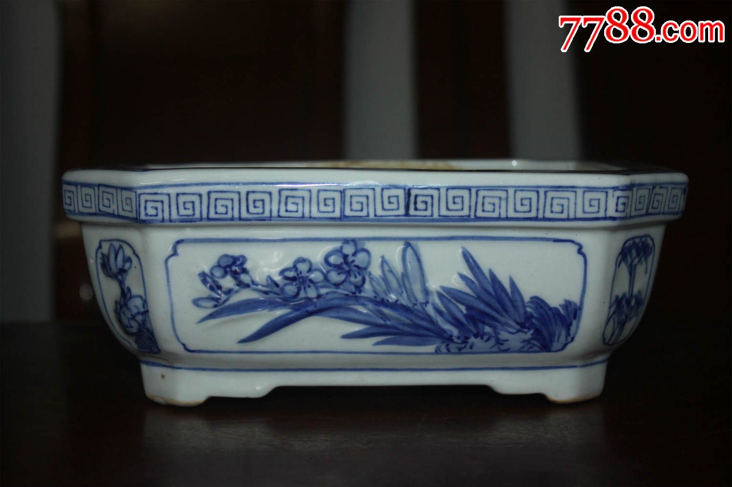 青花花卉水仙盆-价格:195元-se32267079-青花瓷-零售-7788收藏__中国