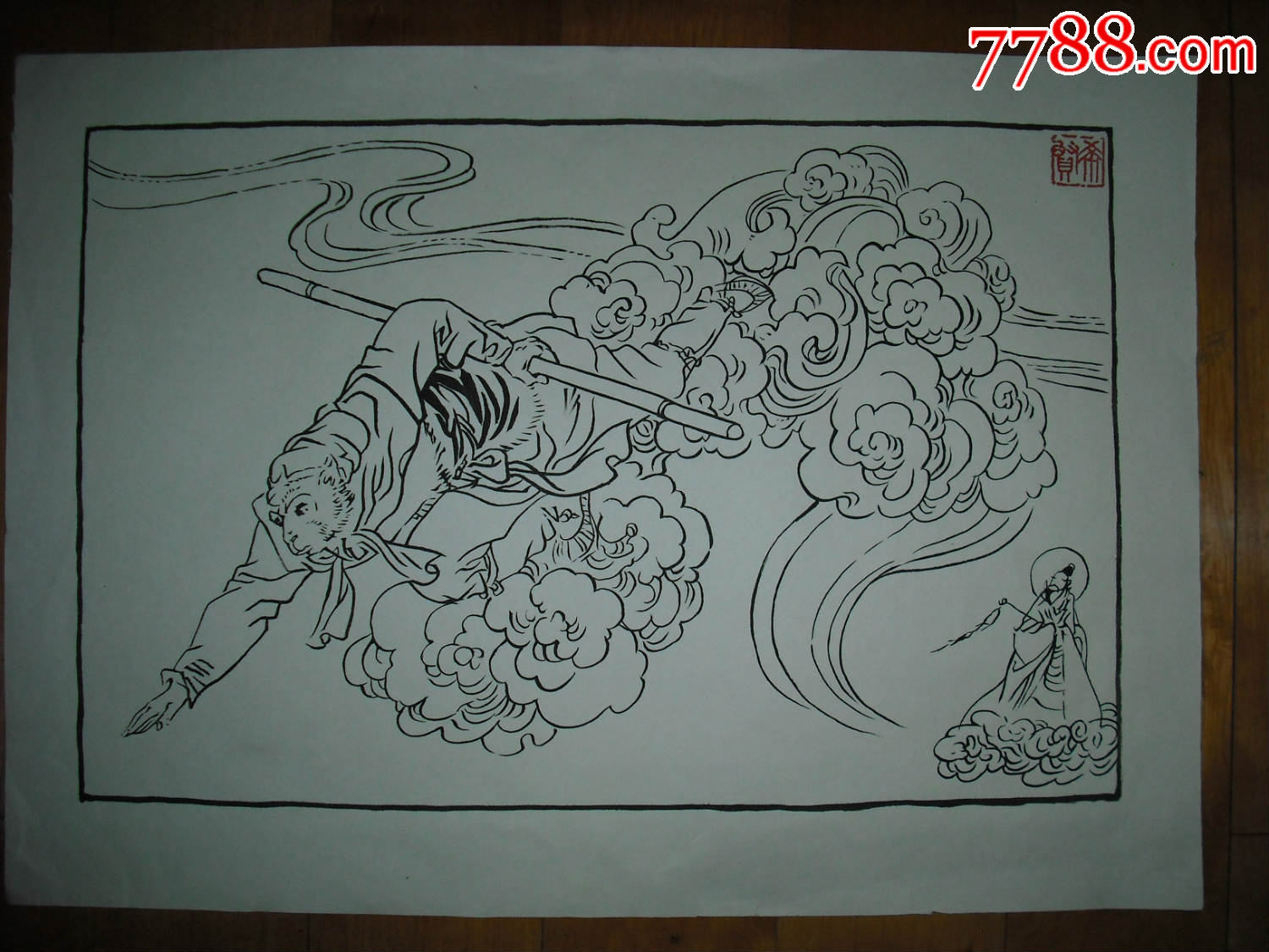 品种: 人物国画原作-人物国画原作 属性: 其他人物原画,,工笔白描画法