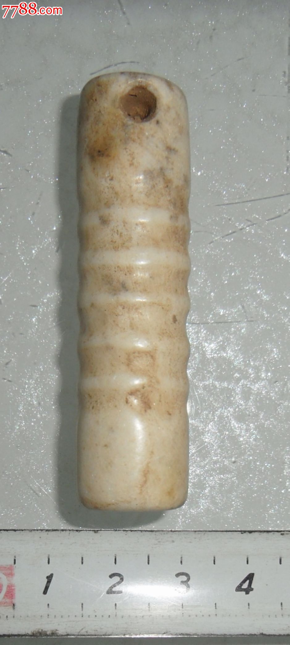 玉棒—鸡骨白玉棒—鸡骨白玉器—高古玉器—红山文化玉器