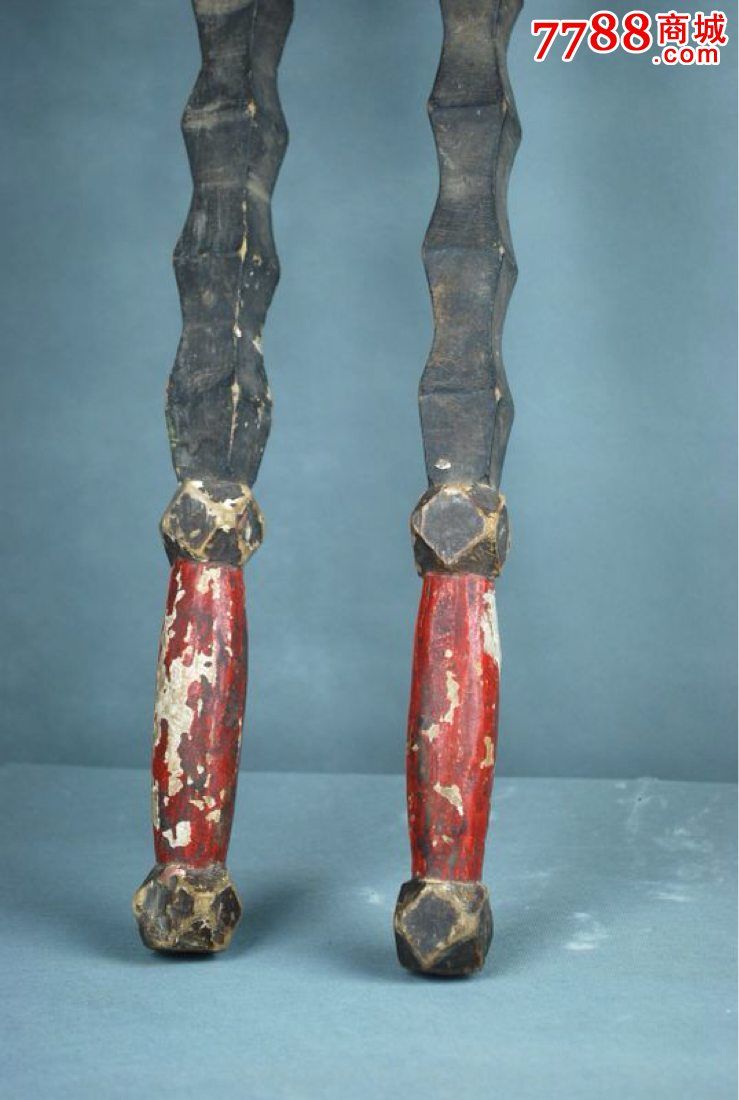 乡下收来,明代木鞭一对完整