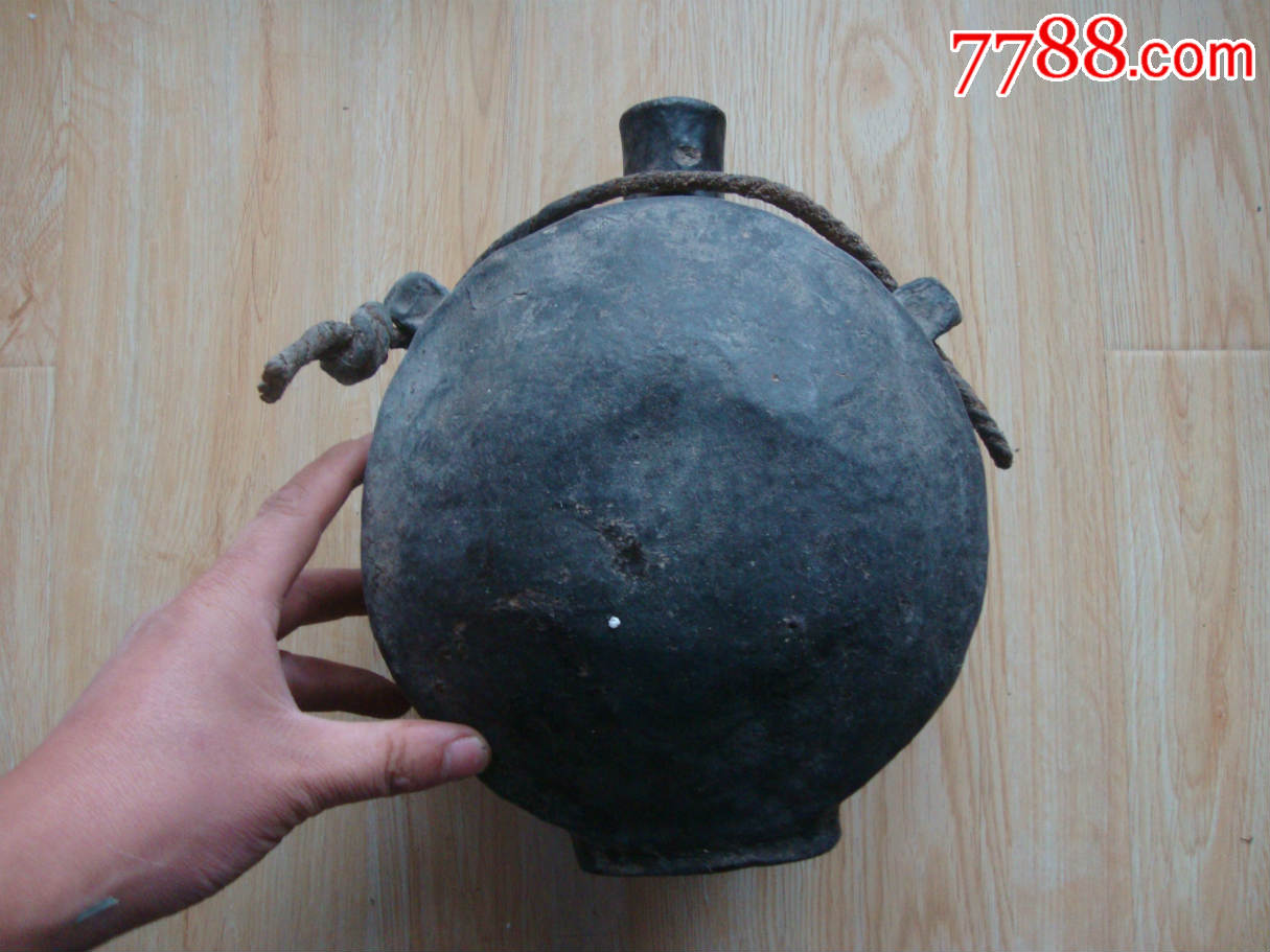 清代大号完整皮制酒壶老皮壶皮囊草原文化