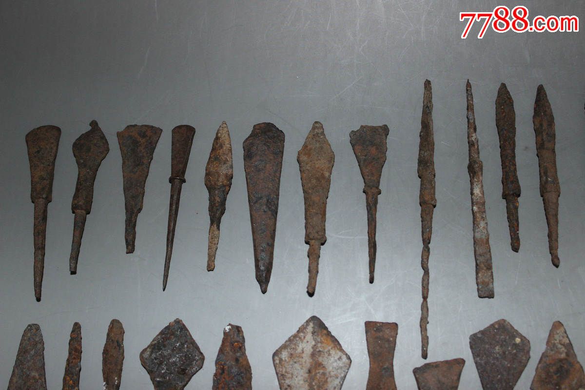 战国55个铁箭头-价格:1800元-se32646817-铁兵器-零售-7788收藏__中国