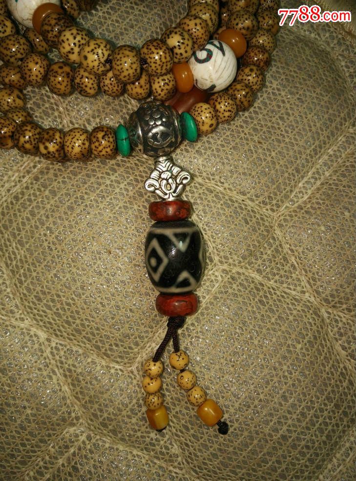 正月.虎牙金刚三眼玛瑙天珠.精品配饰.仪价.仪价