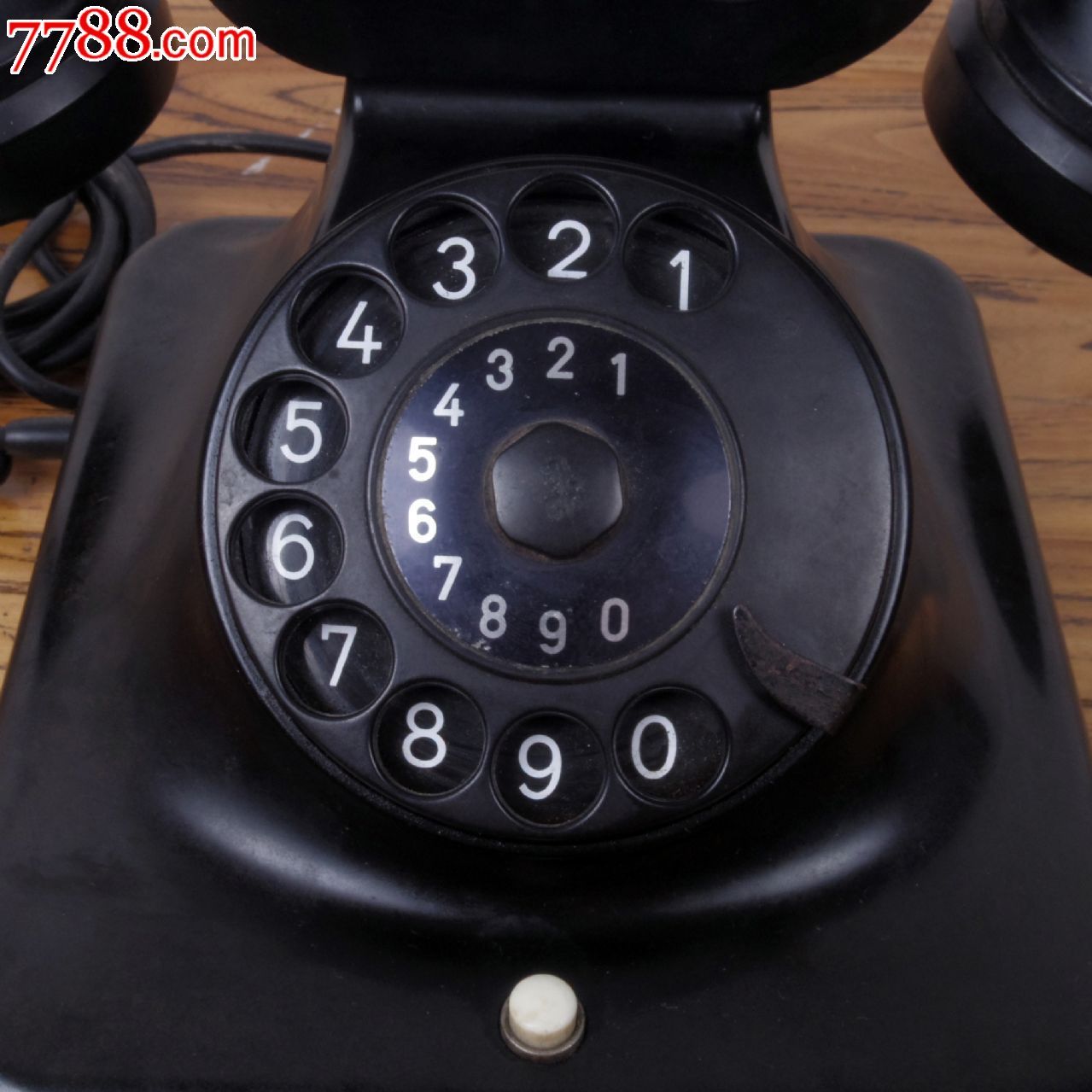 老物件德国经典胶木旋转拨号拨盘式电话机可以接听9品