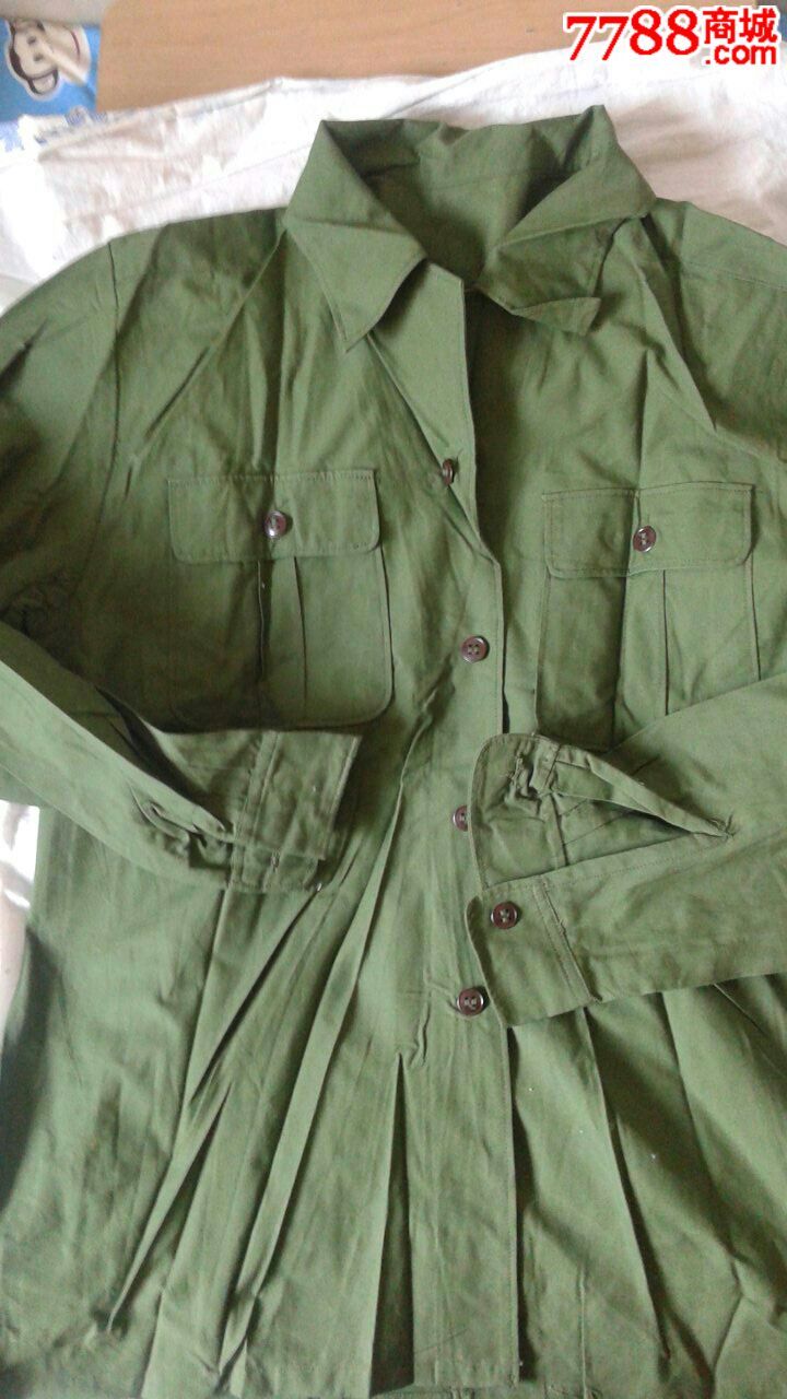 全新未穿81年的确良3号3504上衣