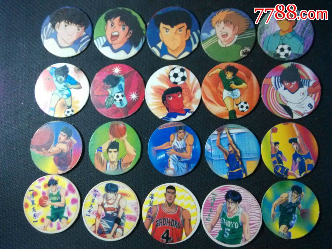 八零九零后儿时童年拳皇宝莲灯足球小将玩具圆纸牌纸卡纸片piaji圆卡