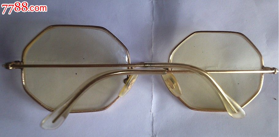 20世纪60年代法国morel厂的包金黄水晶"8棱"眼镜!