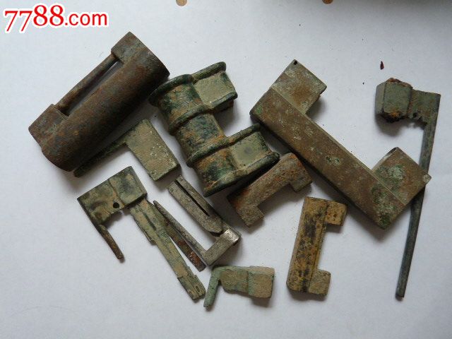 明清锁钥一堆-se33276414-铜锁/铜钥匙-零售-7788收藏__中国收藏热线