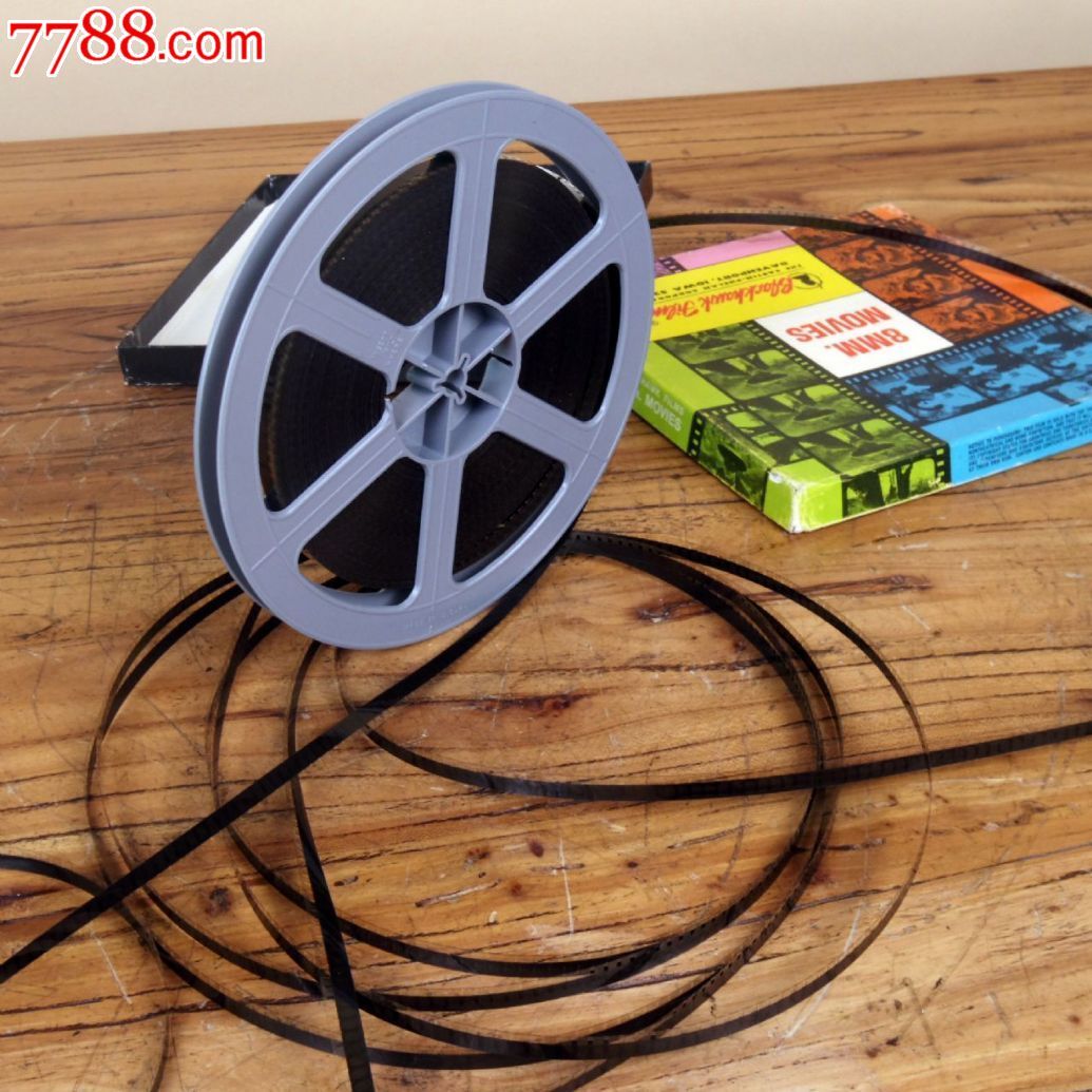 7寸普8毫米8mm电影胶片拷贝无声黑白片片长约13分钟