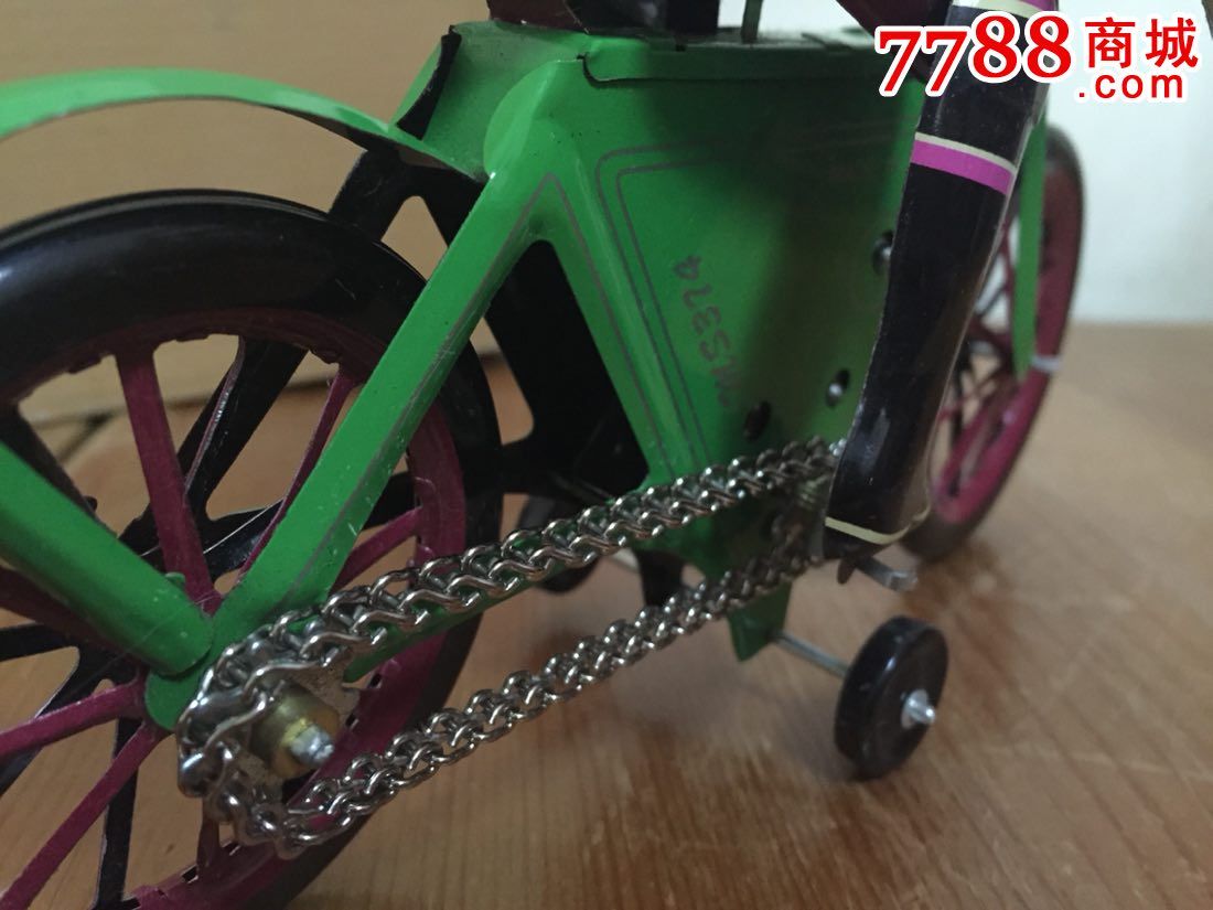 铁皮发条大号骑单车骑自行车,ms374