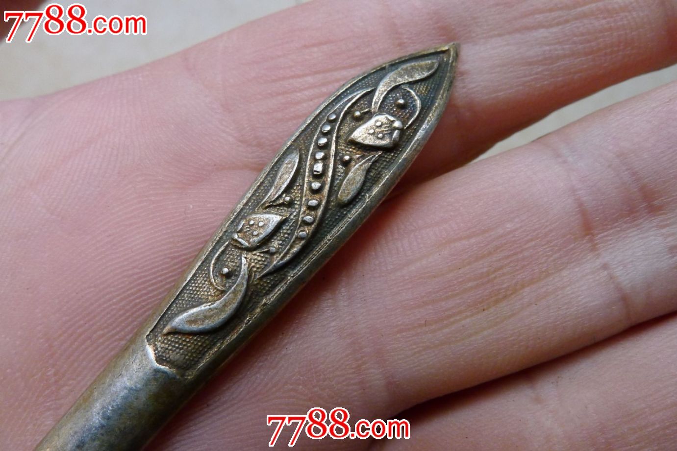 民国精美双尖簪子