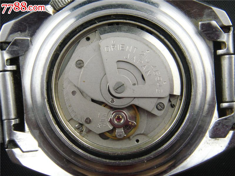 蓝盘双日历全自动双狮海霸男机械表机芯46943