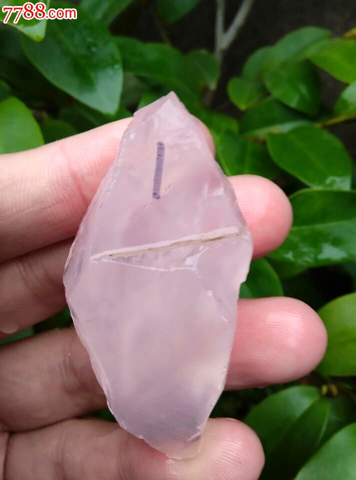 天然芙蓉晶冰种粉水晶原石一物一图假一赔十