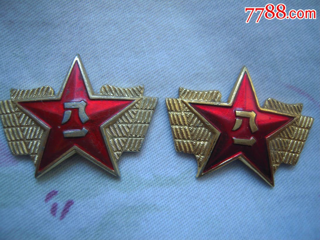 退役领花一对_老肩章/领章/领花_四川连环画【7788收藏__中国收藏热线