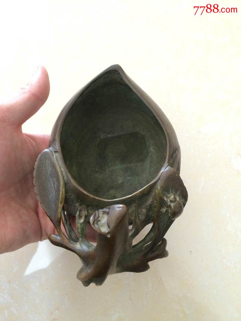 清代桃形香炉,做工精美,包老保真出售,-价格:360元-se33874988-铜炉