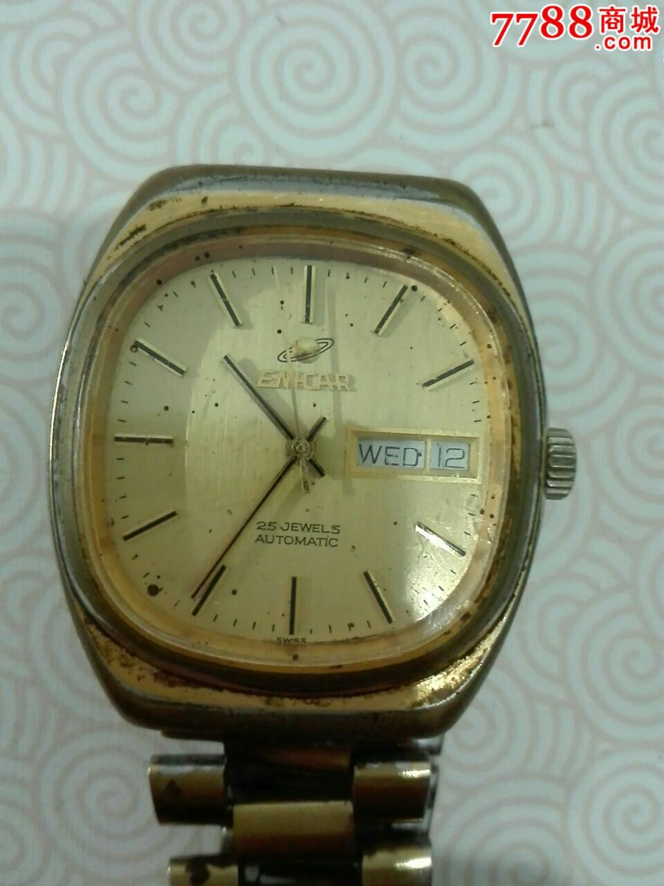 男士25钻英纳格2168快摆轮自动手表