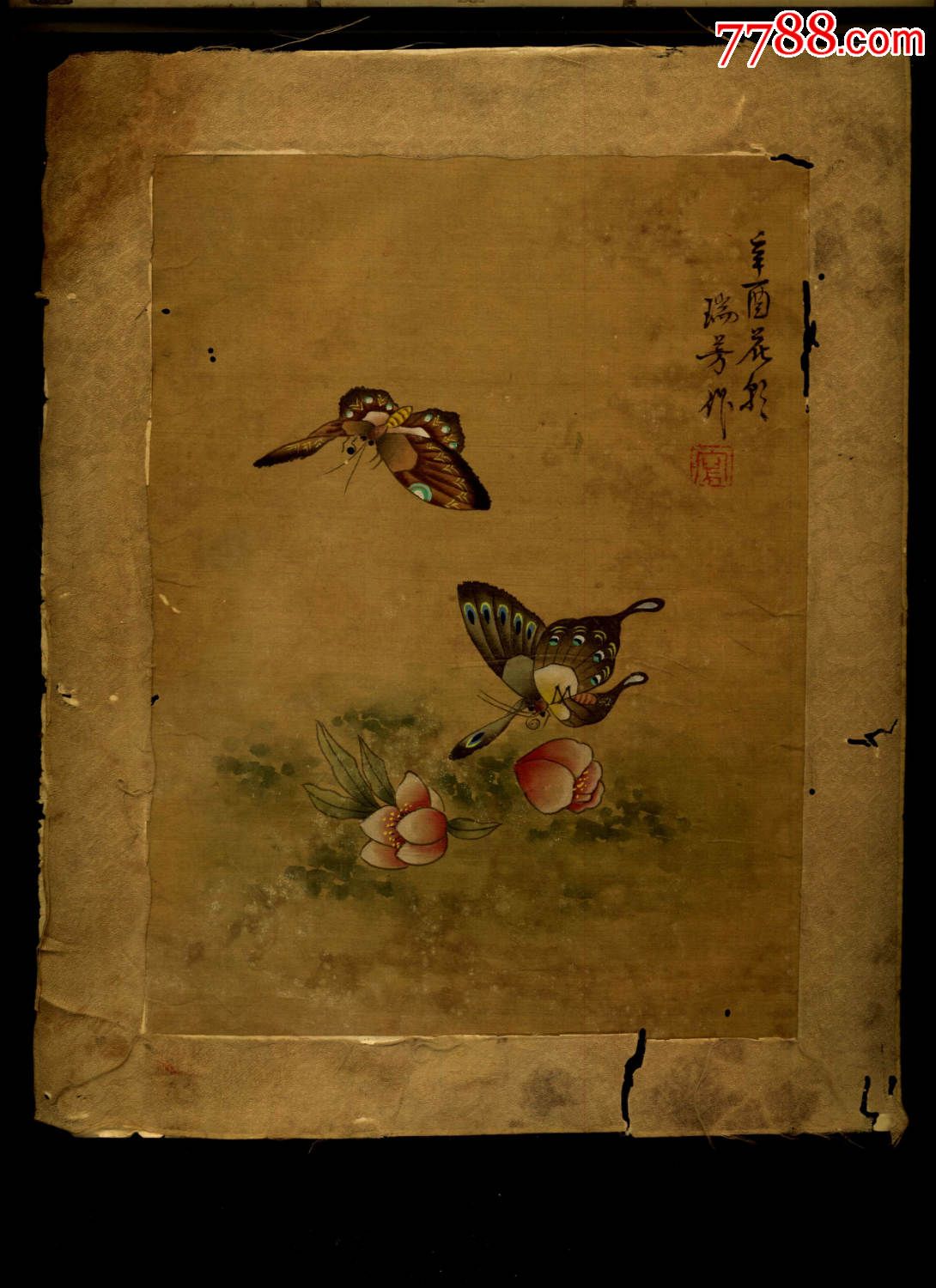 刚收来的老绢画-25厘米*20厘米