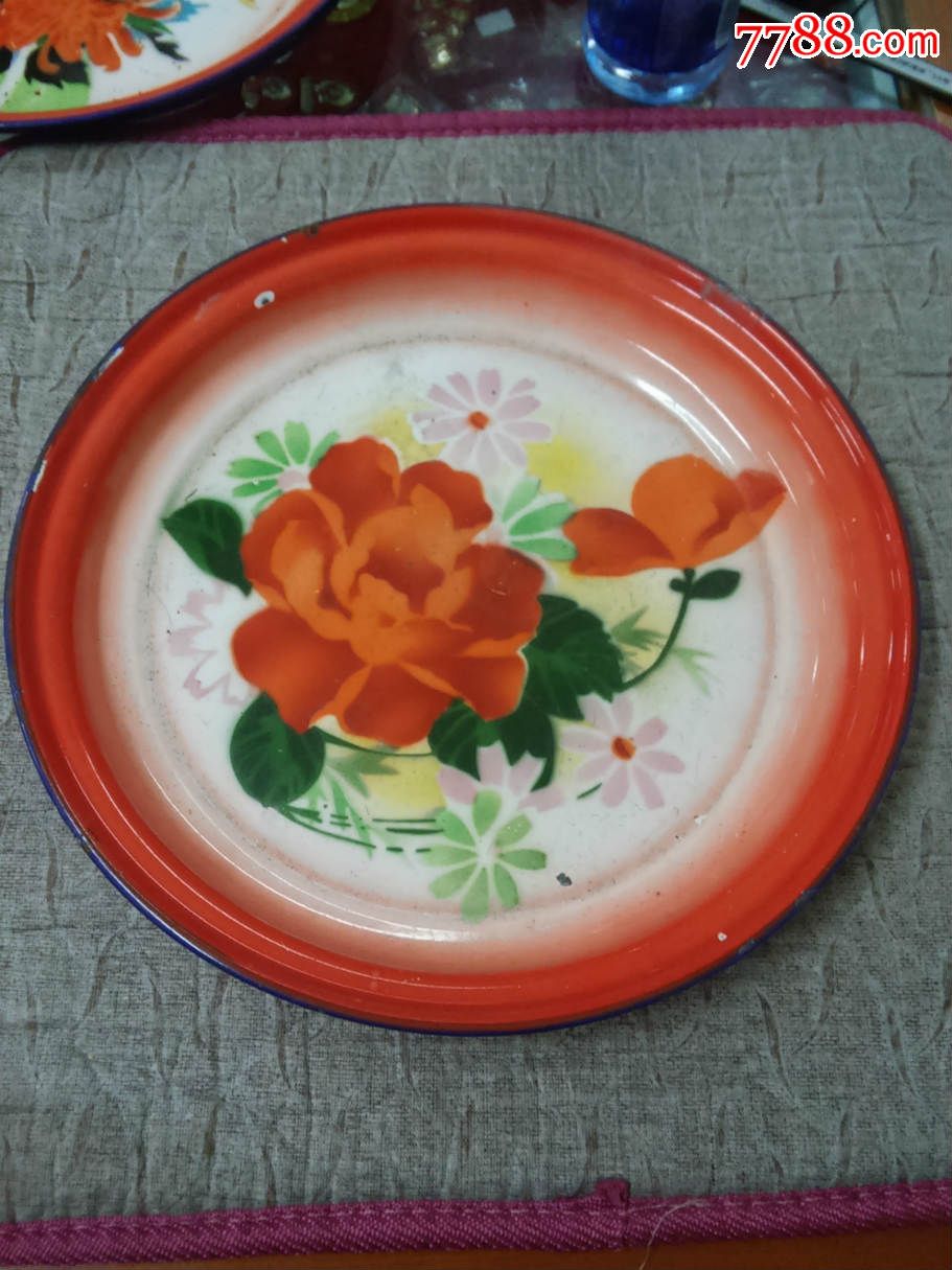 花搪瓷盘子