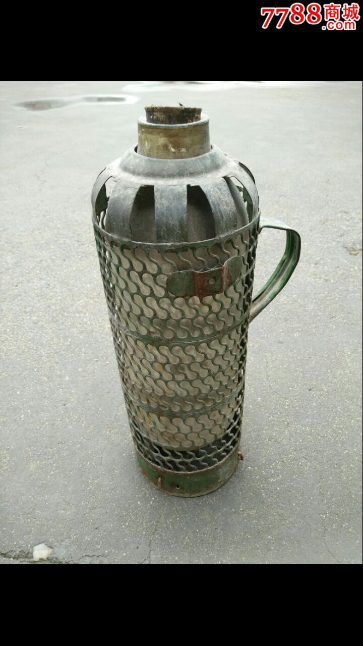 老铁皮暖瓶铁水壶摆件民俗老物件