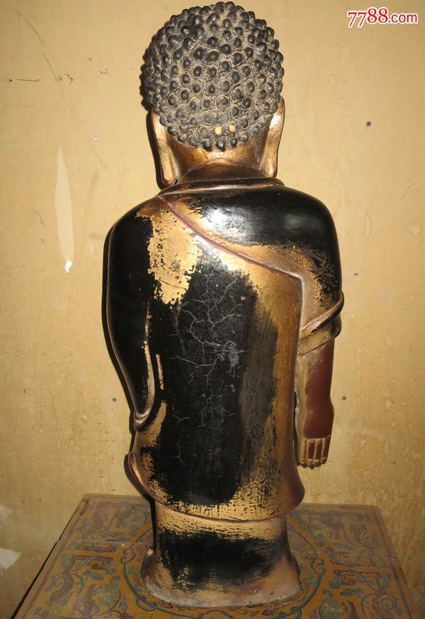 大漆描金释迦牟尼像,漆雕_价格18000元_第6张_7788收藏__中国收藏热线