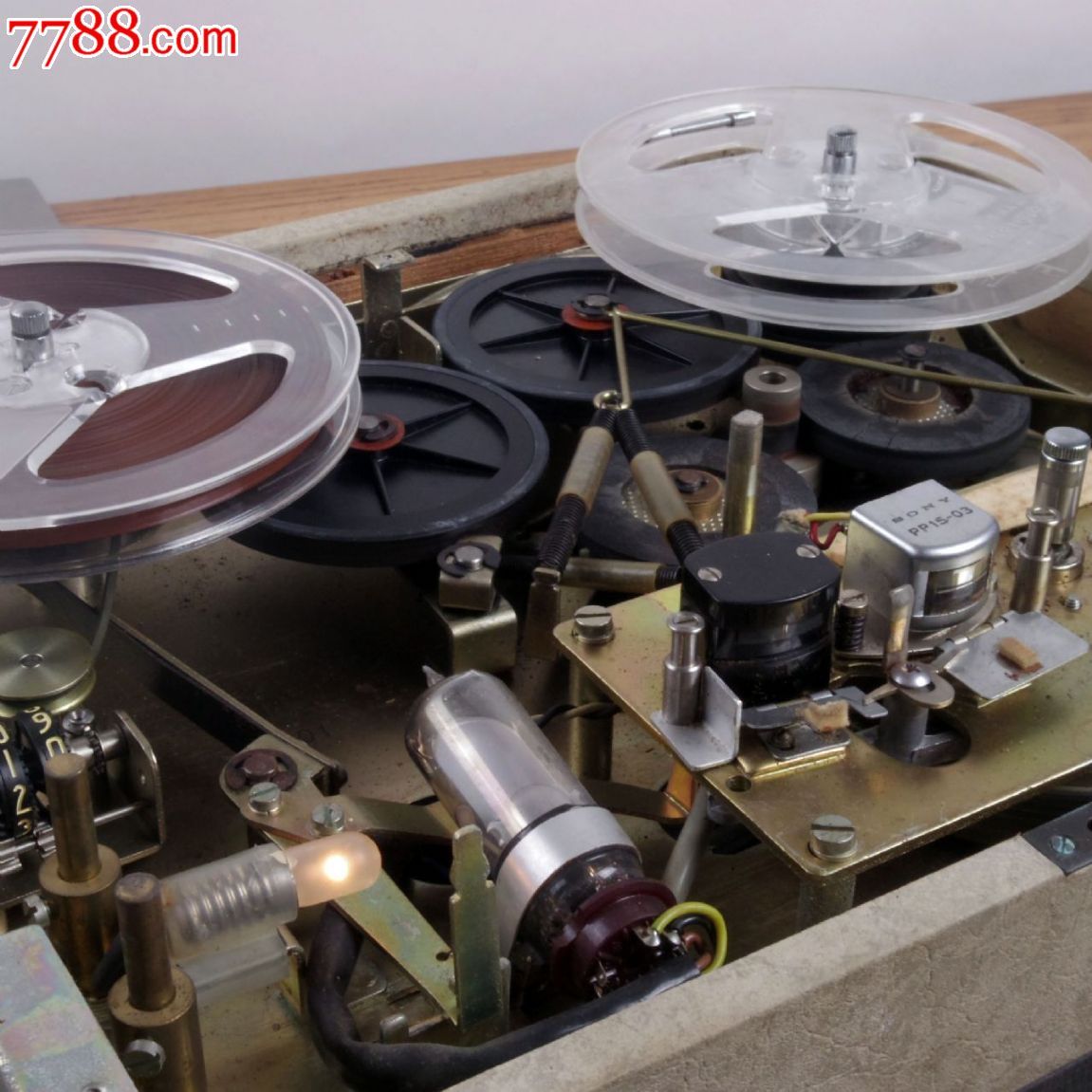 老物件索尼sony老式开盘机录音机功能正常8品送变压器