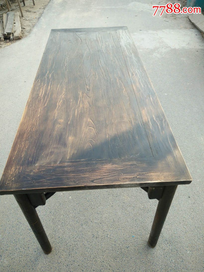 老榆木画桌