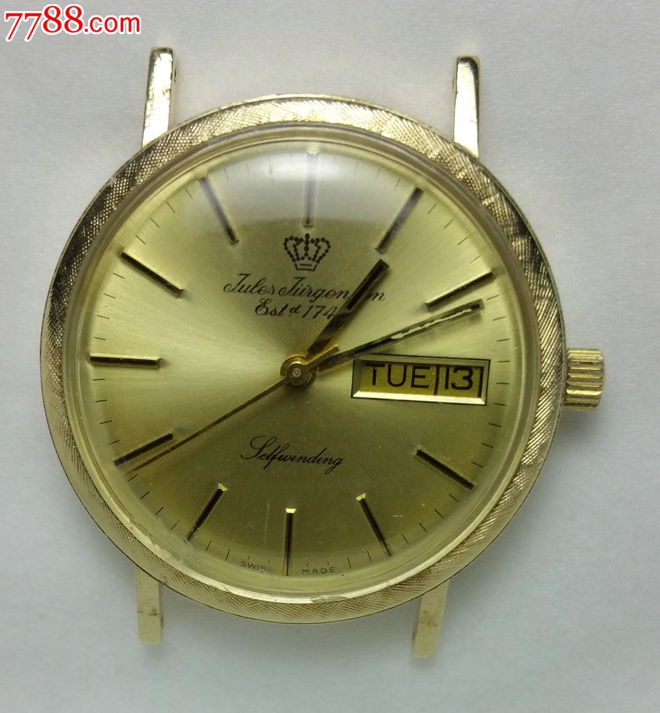 瑞士皇冠jj14k金自动表